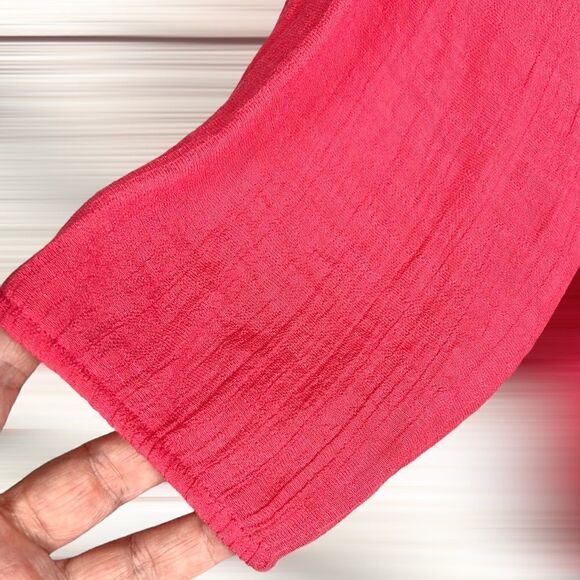 NWOT Zac & Rachel Large Boho Peasant
Blouse Pink with Beads - Picture 6 of 10